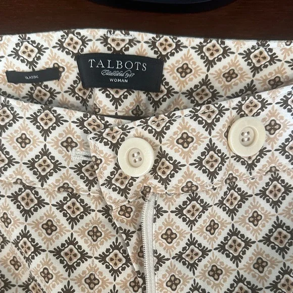 Patterned Tan Woman’s Pants - Picture 2 of 3